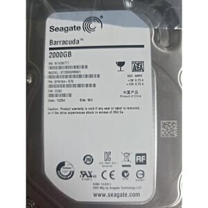 Seagate 2TB 7200RPM SATA 6Gb/s 3.5" HDD ST2000DM001 Barracuda Desktop Drive